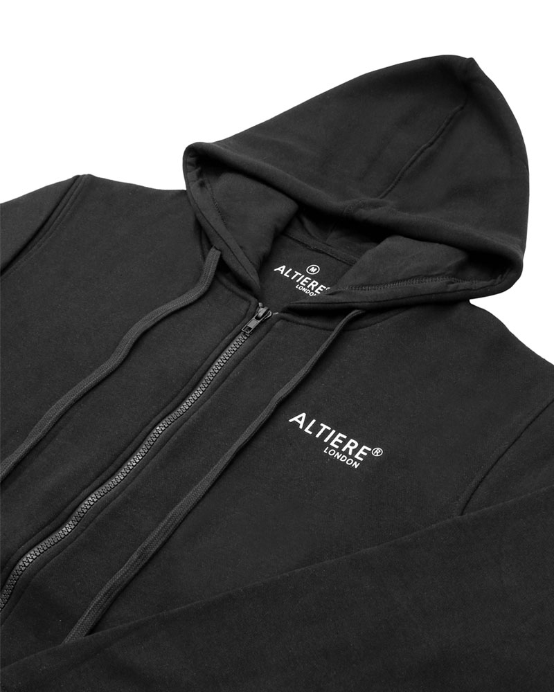 Men's Tracksuit Classic Fleece Set Full-Zip (Black) - Image 4