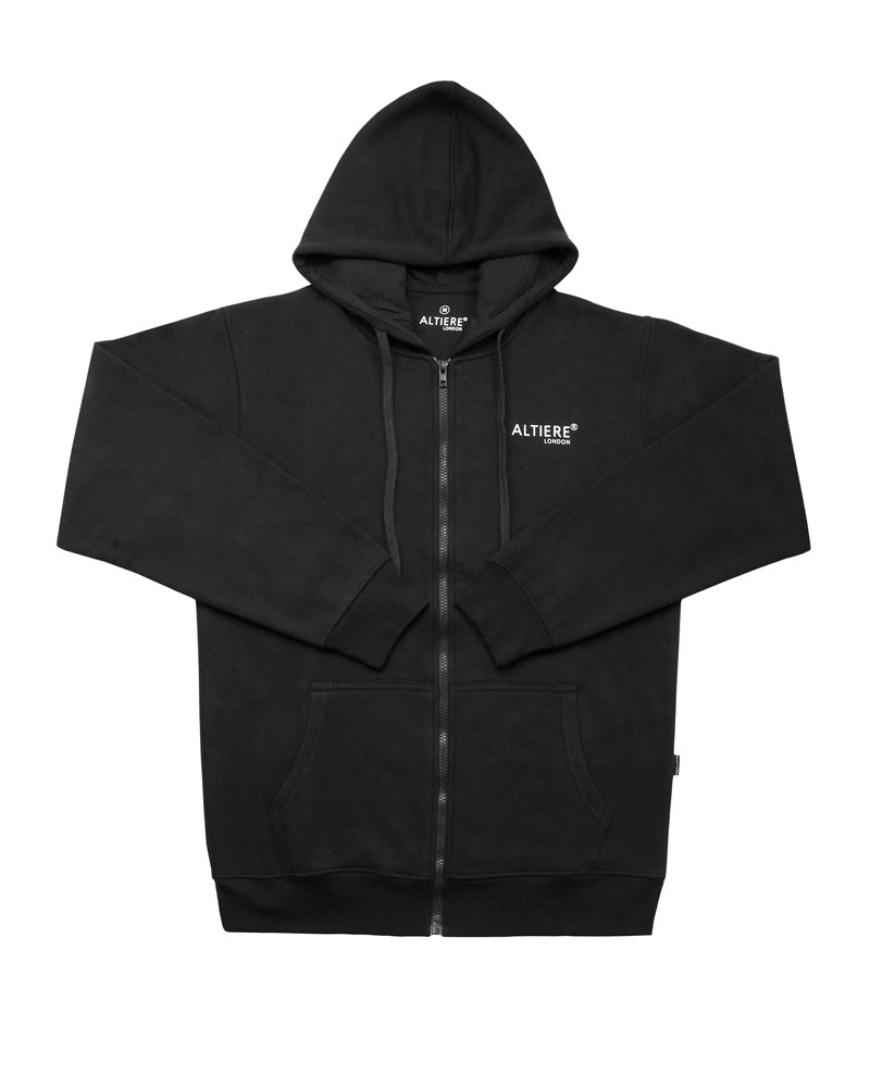 Men's Tracksuit Classic Fleece Set Full-Zip (Black)