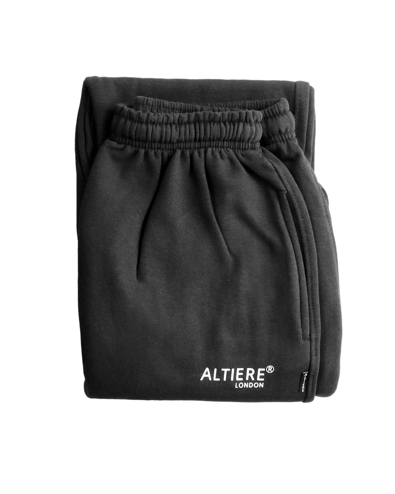 Men's Tracksuit Classic Fleece Set Pull Over (Black) - Image 5