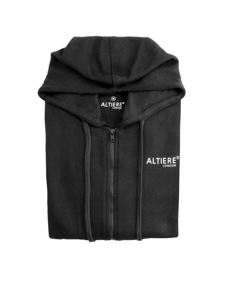 Men's Tracksuit Classic Fleece Set Full-Zip (Black) - Image 5